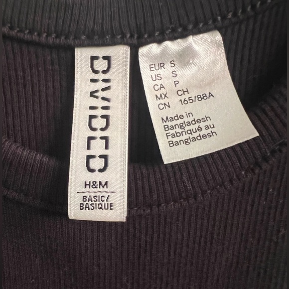 H&M Black Ribbed Tank Top - Picture 7 of 7